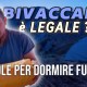 Come BIVACCARE liberamente e LEGALMENTE in ITALIA